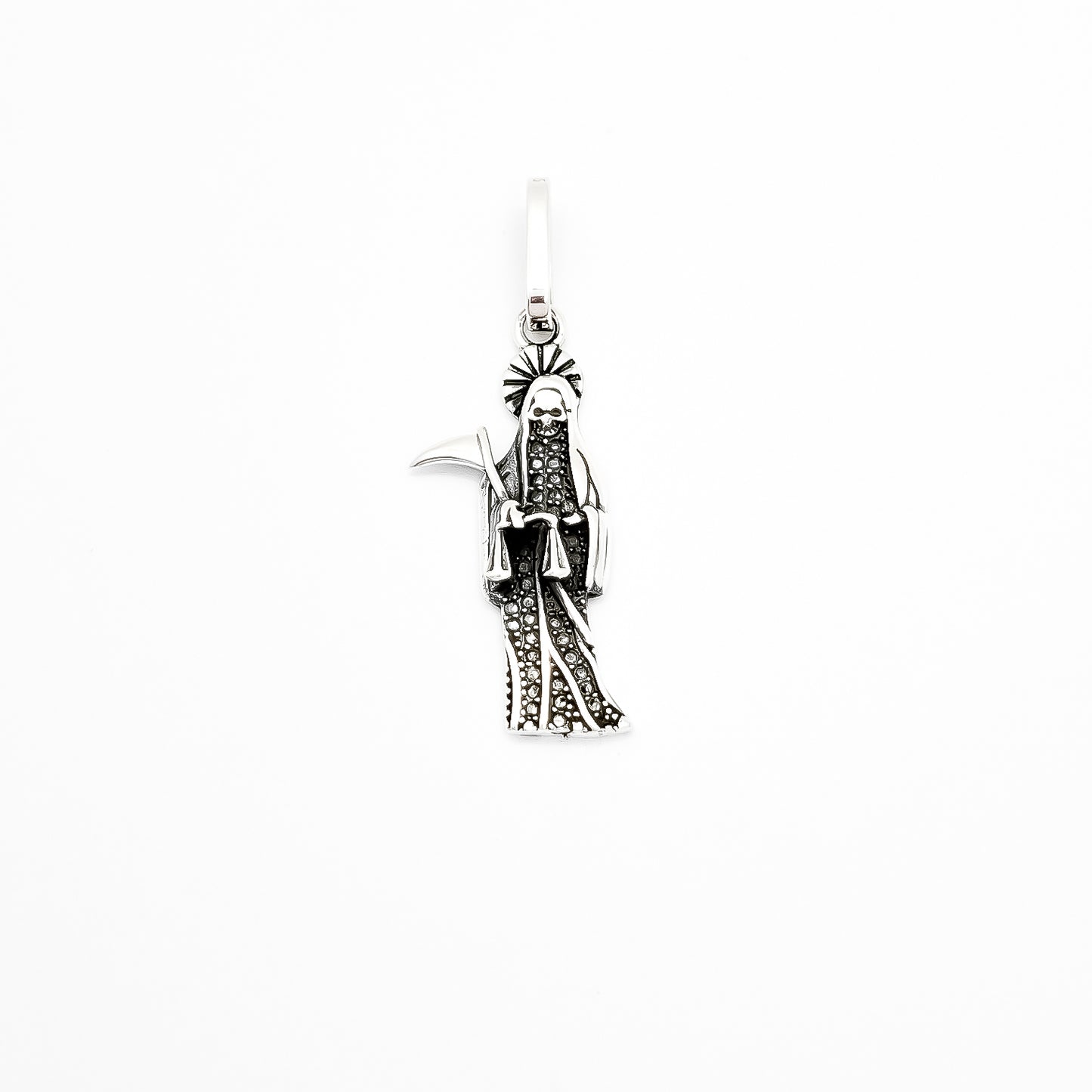 Dije Santa Muerte Pavonado