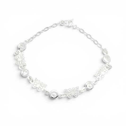 Pulsera Mariposa Blanca