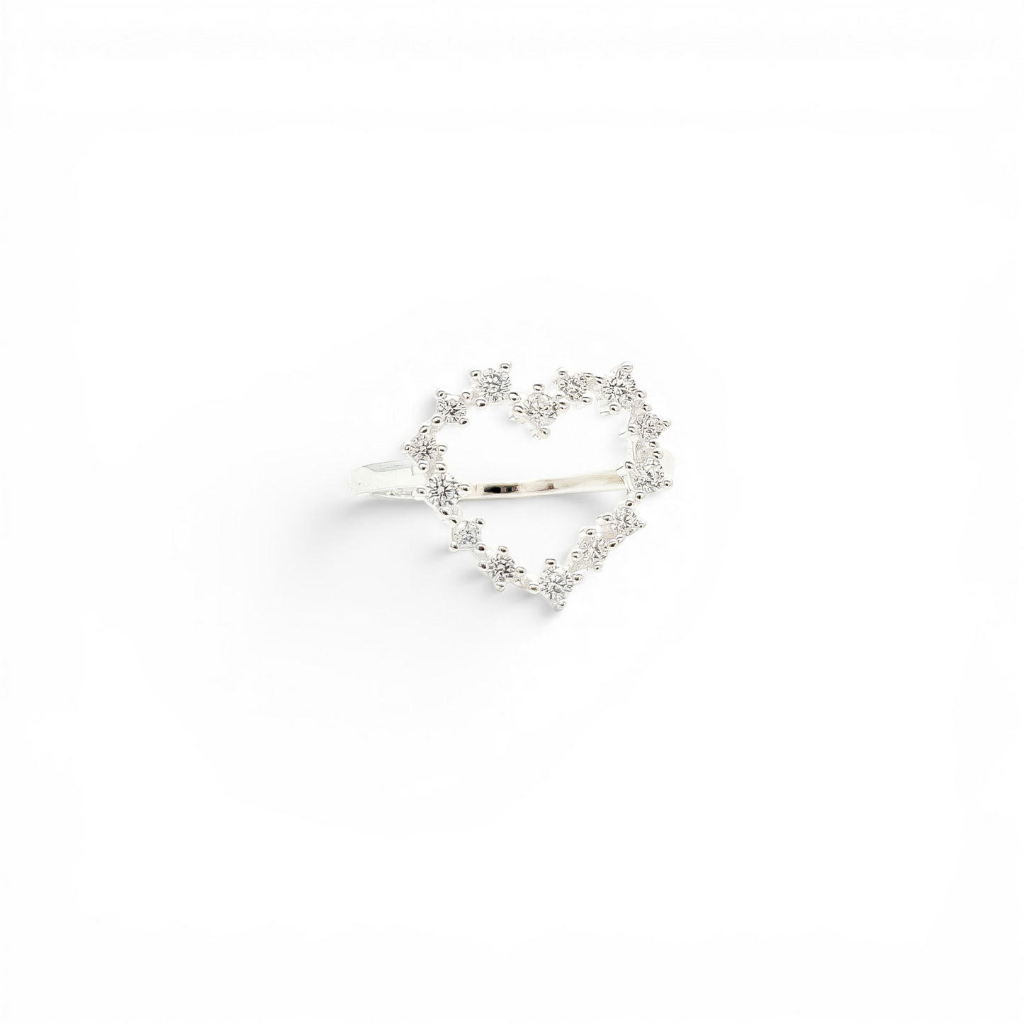 Anillo Corazon Zirconia