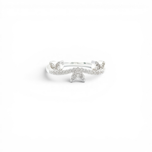 Anillo Hojitas Zirconia