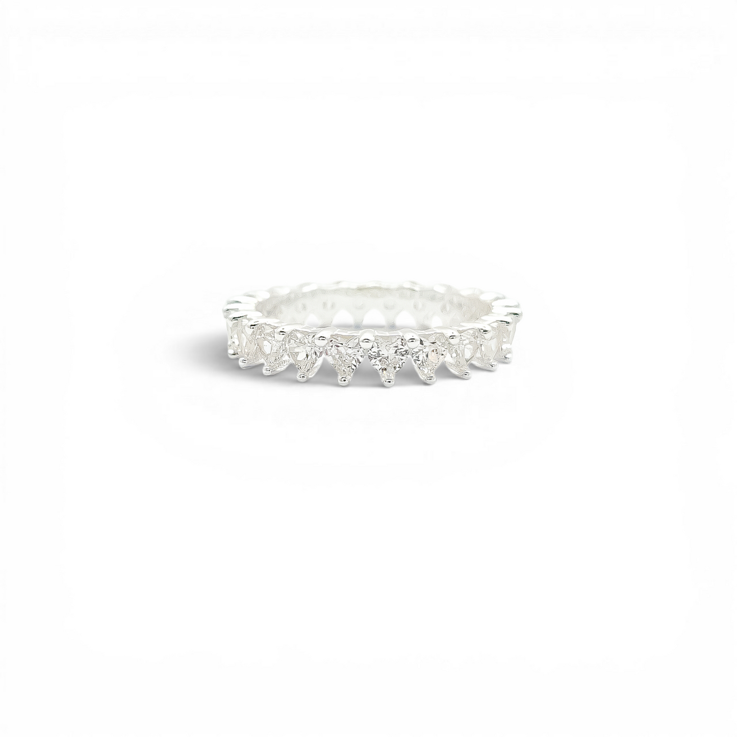 Anillo Corazoncitos Zirconia
