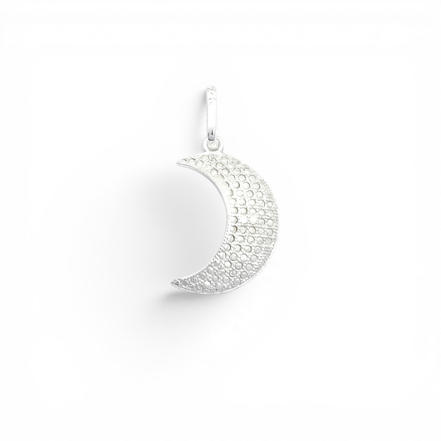 Dije Media Luna Blanca