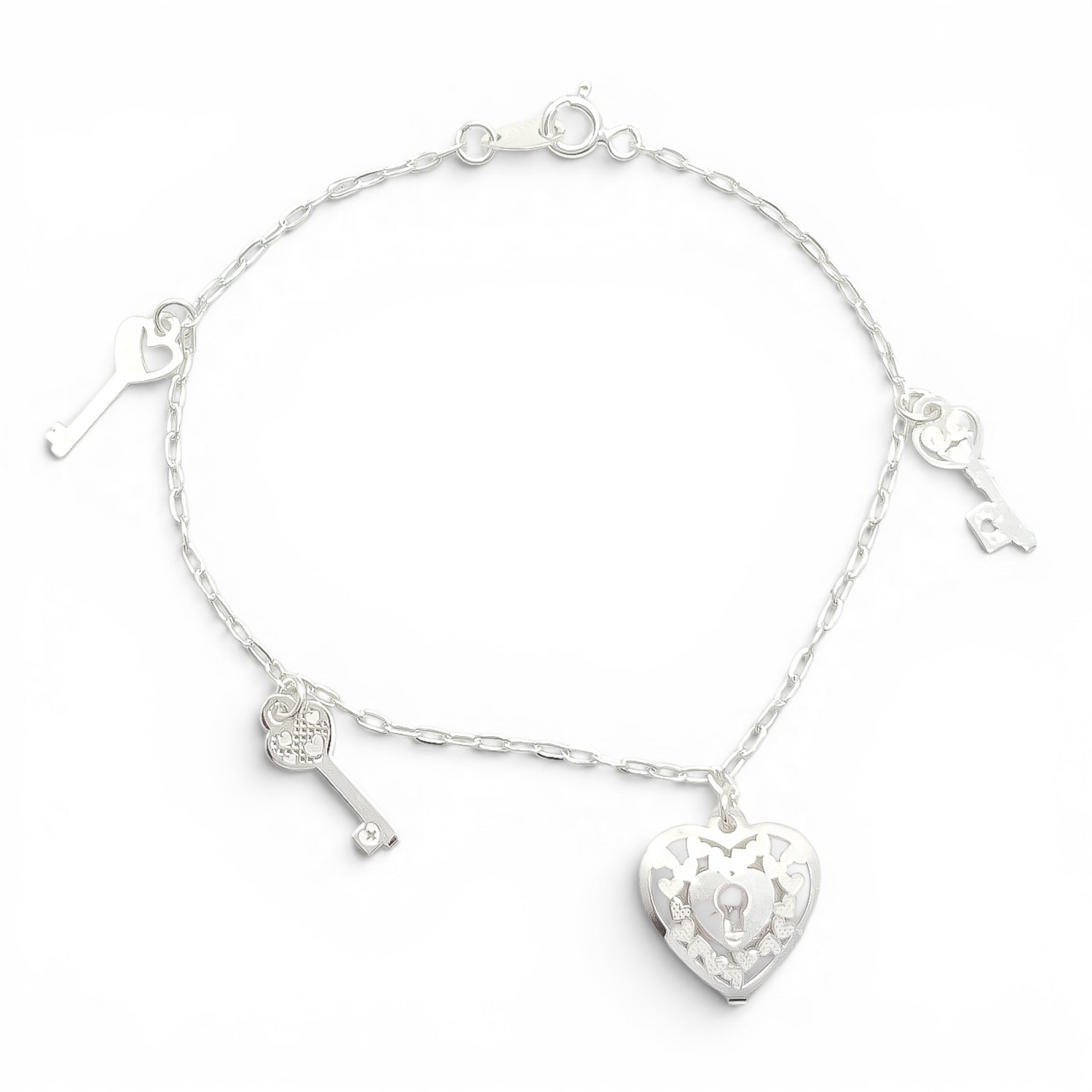 Pulsera Corazon Llave