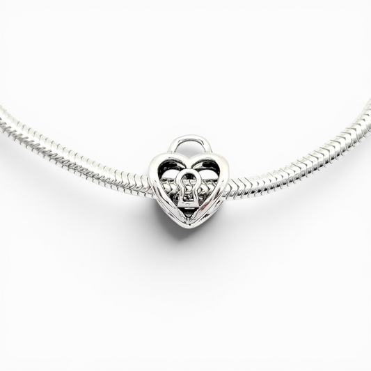Charm Corazon Candado