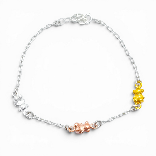 Pulsera Ositos Tricolor
