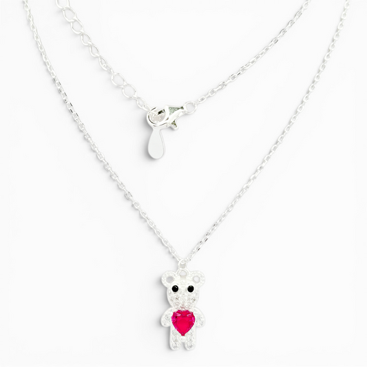 Collar Osito Rojo