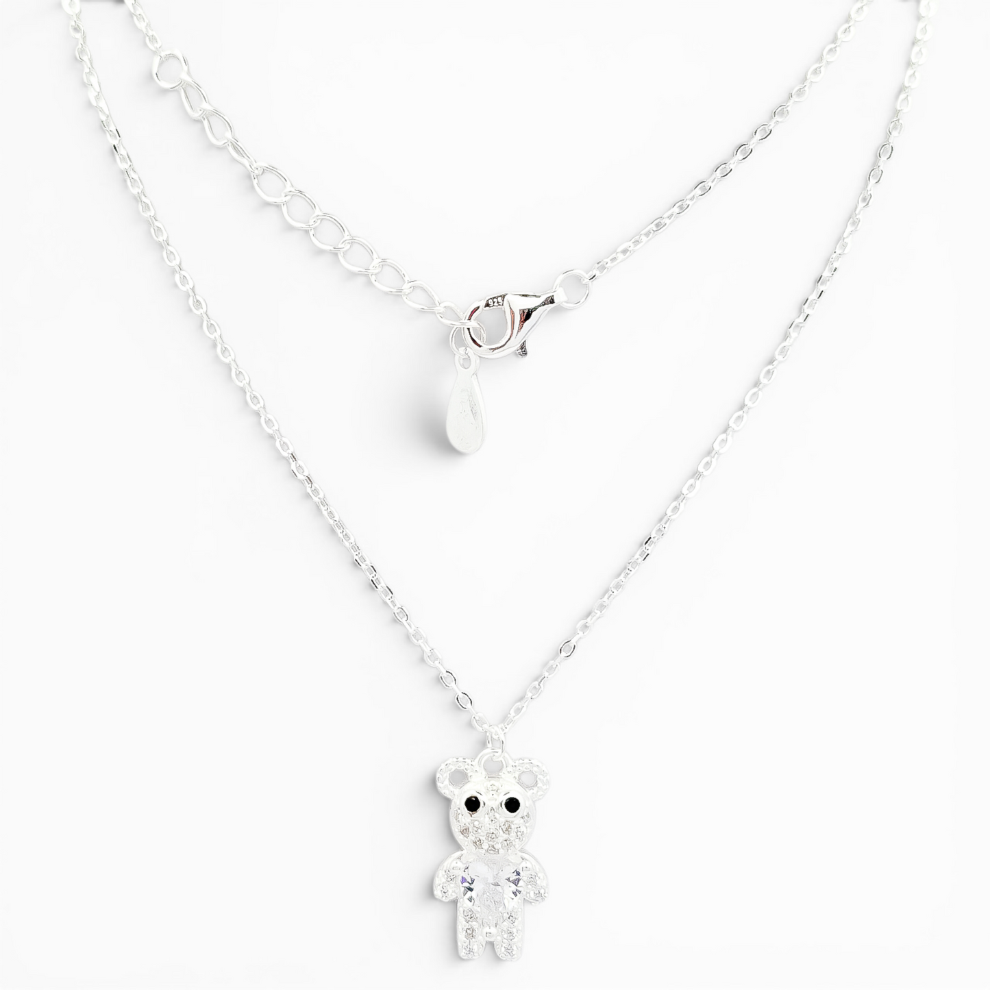 Collar Osito Blanco