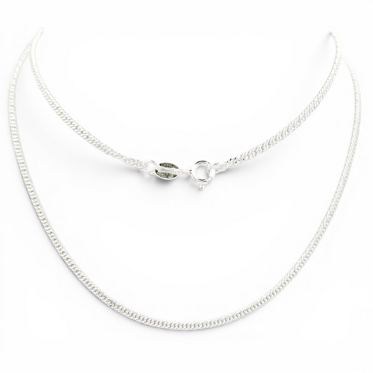 Cadena Doble Cubana 2mm