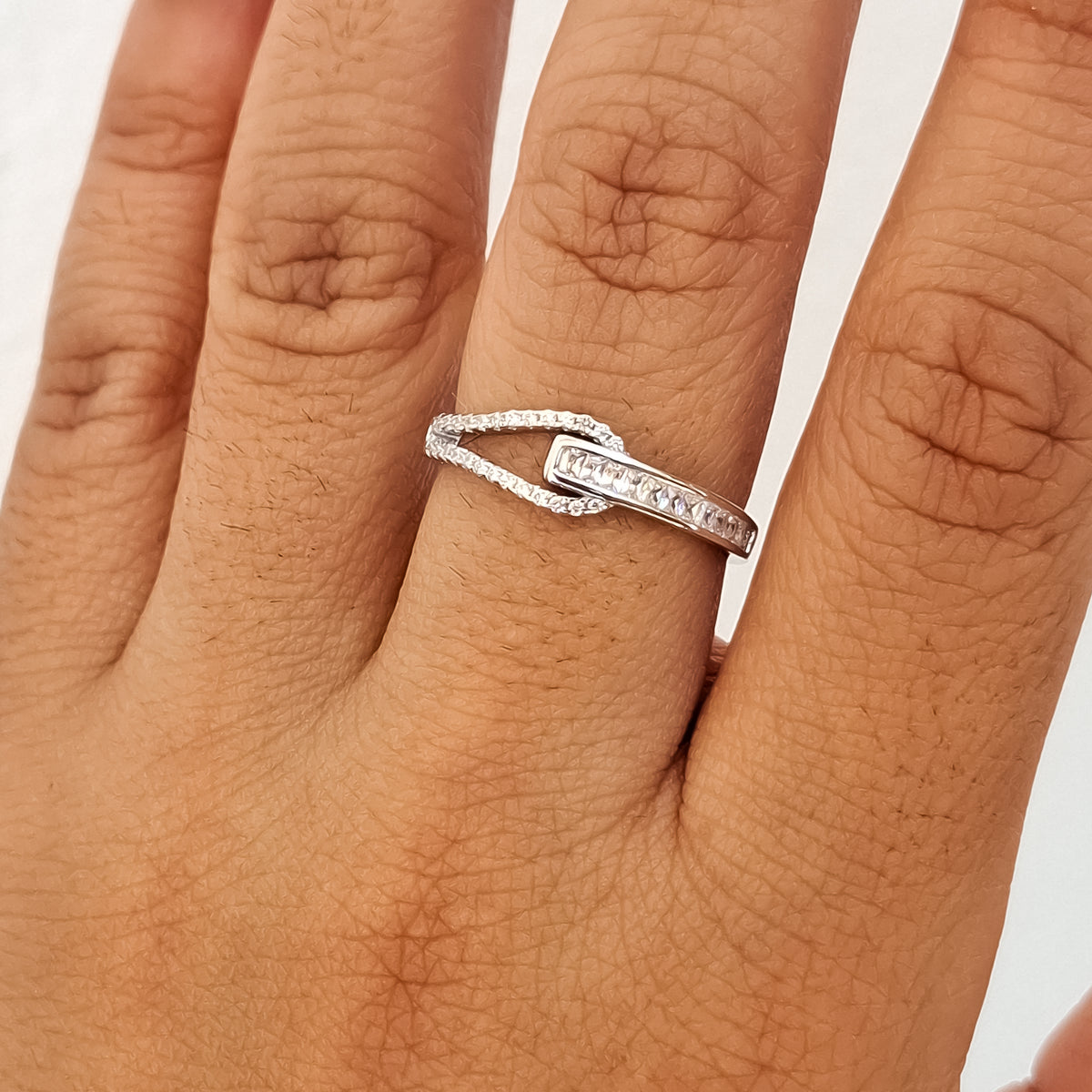 Anillo Zirconia Plata Ley 925