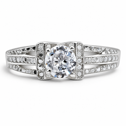 Anillo Zirconia Plata Ley 925