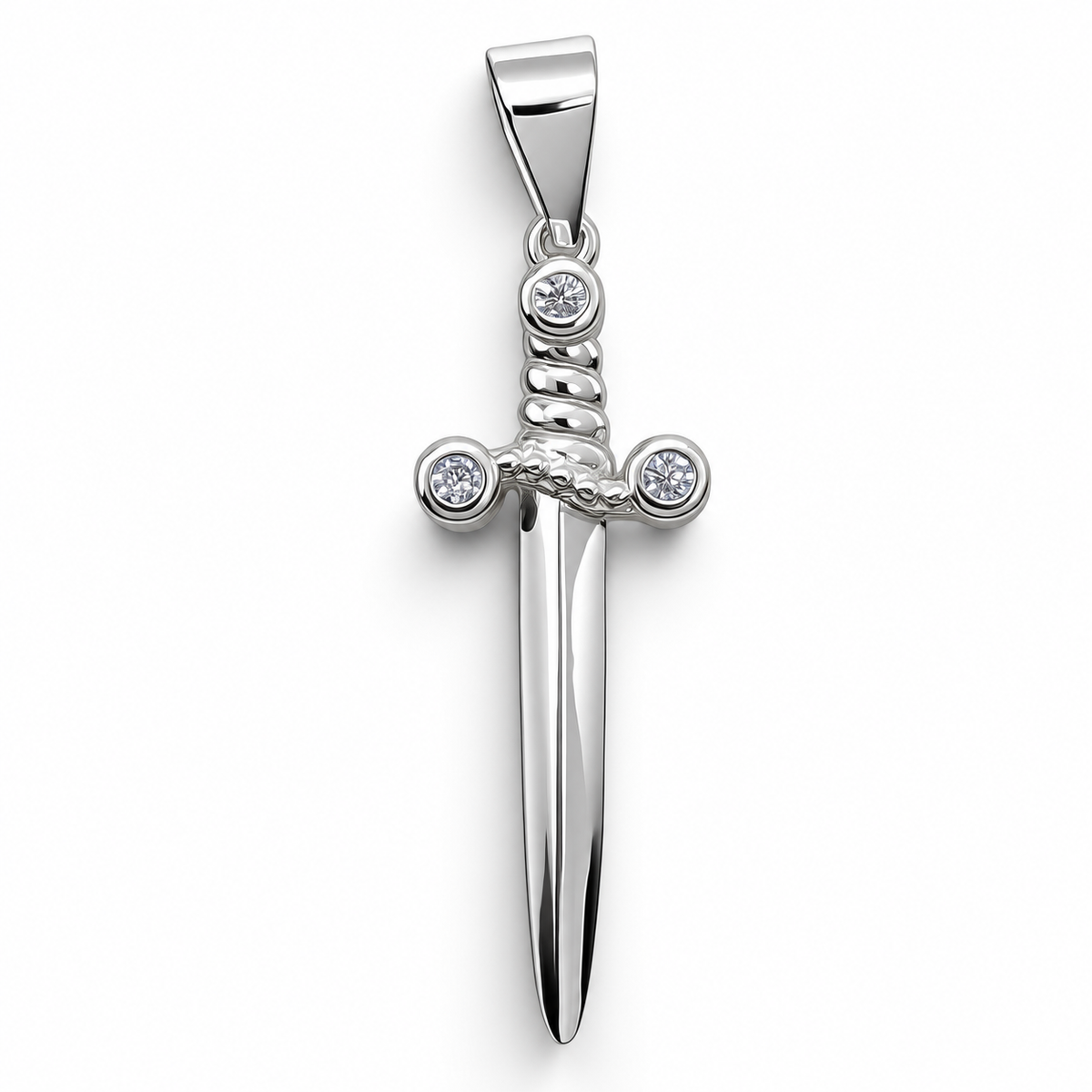 Set Espada Corazon Pan Plata Ley 925
