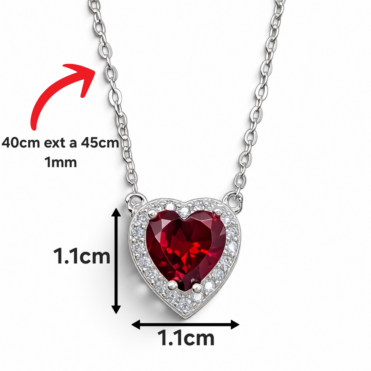 Set Espada Corazon Pan Plata Ley 925