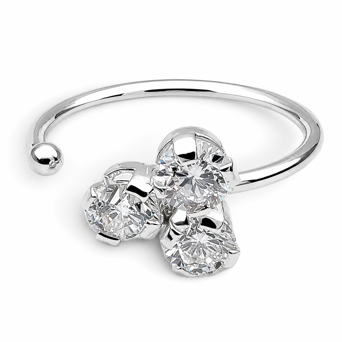 Pearcing 3 Zirconias Aro