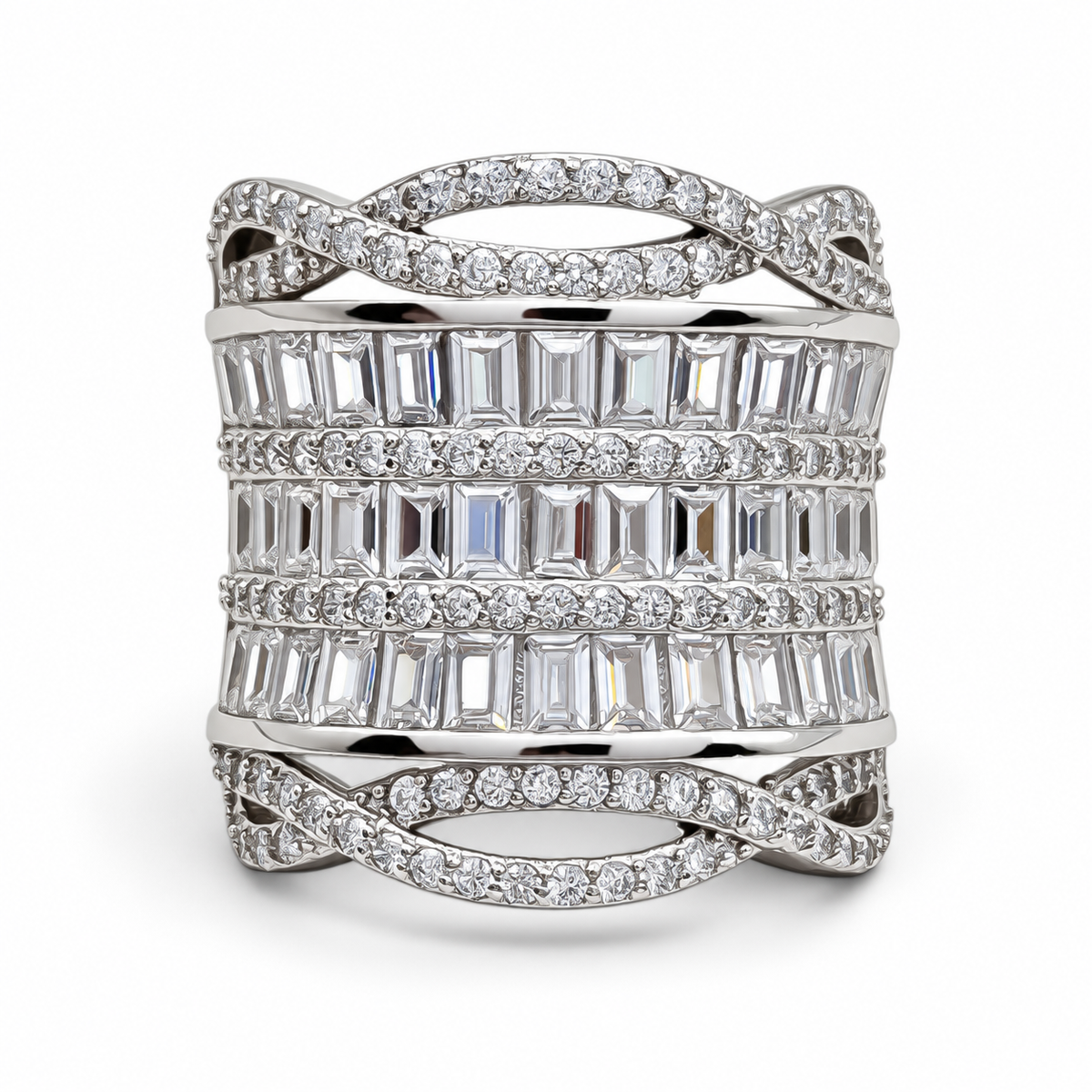 Anillo Zirconia Grande Plata Ley 925