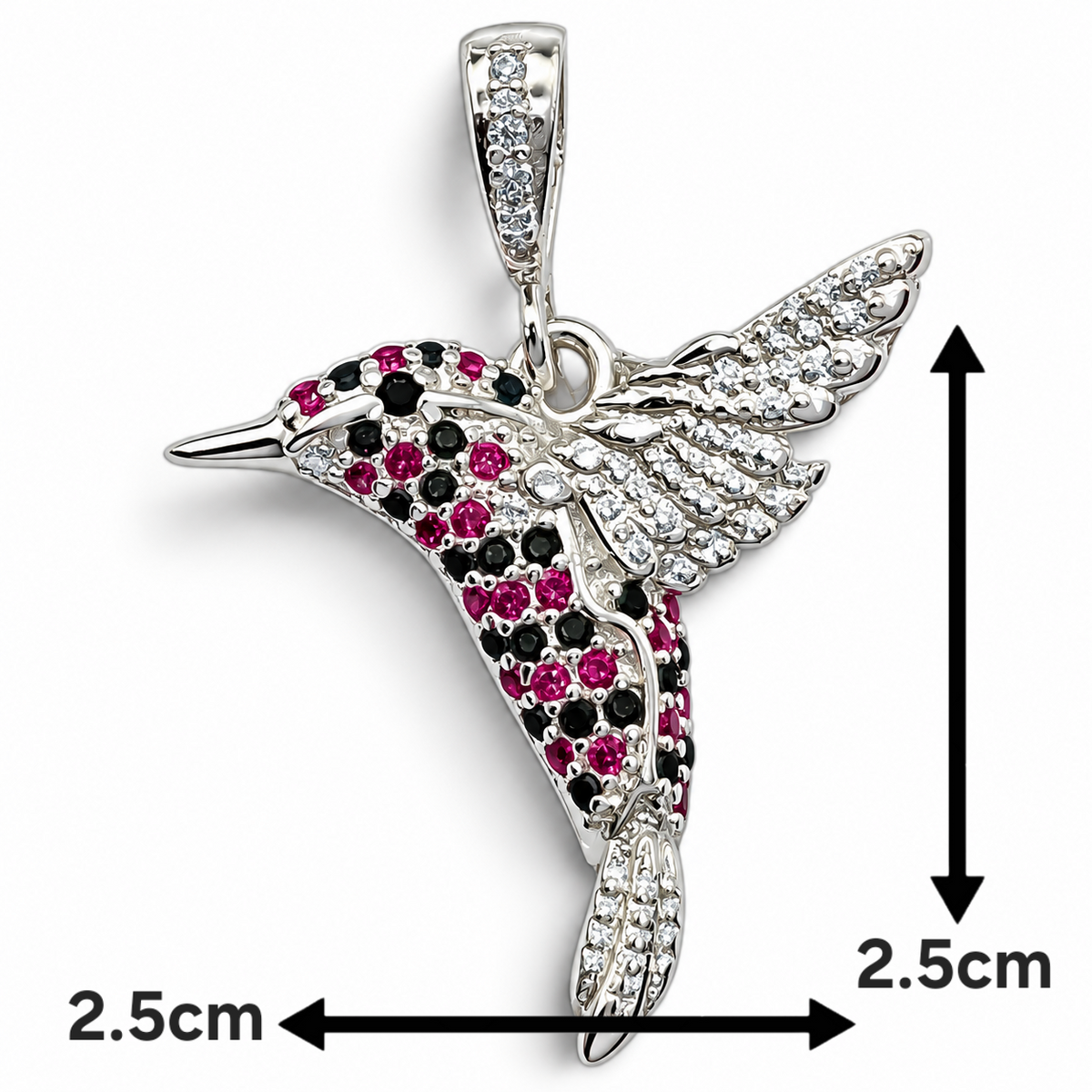 Dije Colibri Fiusha Plata Ley 925