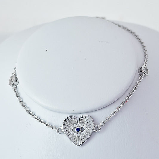 Pulsera Corazon Ojo