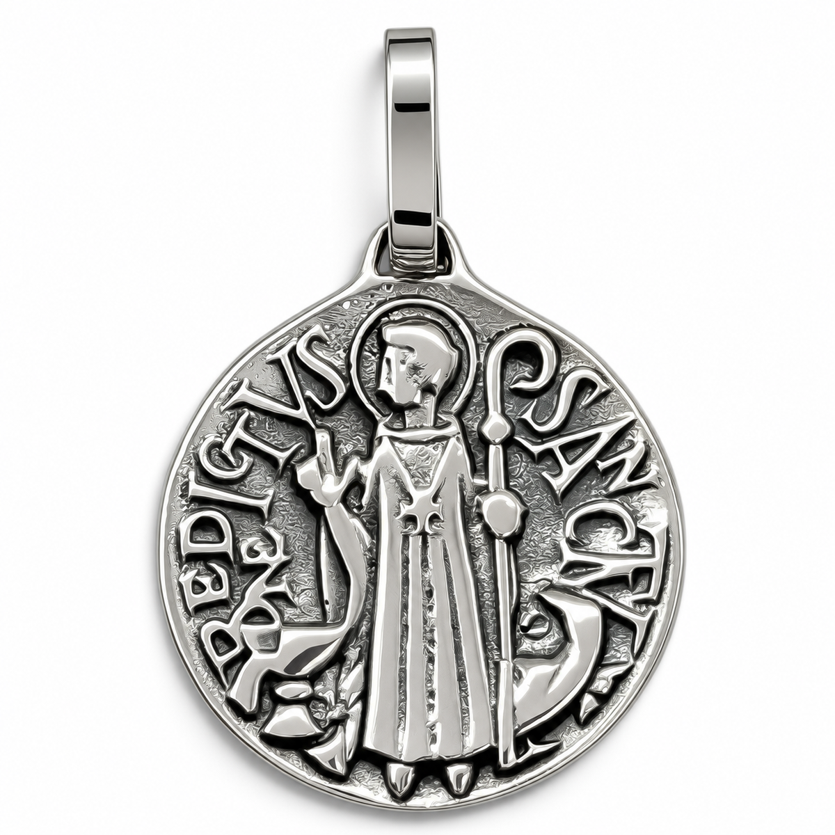 Dije San Benito Pesado Plata Ley 925