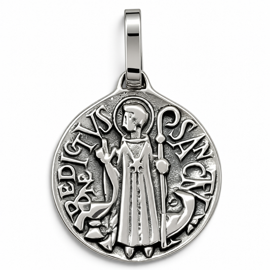 Dije San Benito Pesado Plata Ley 925