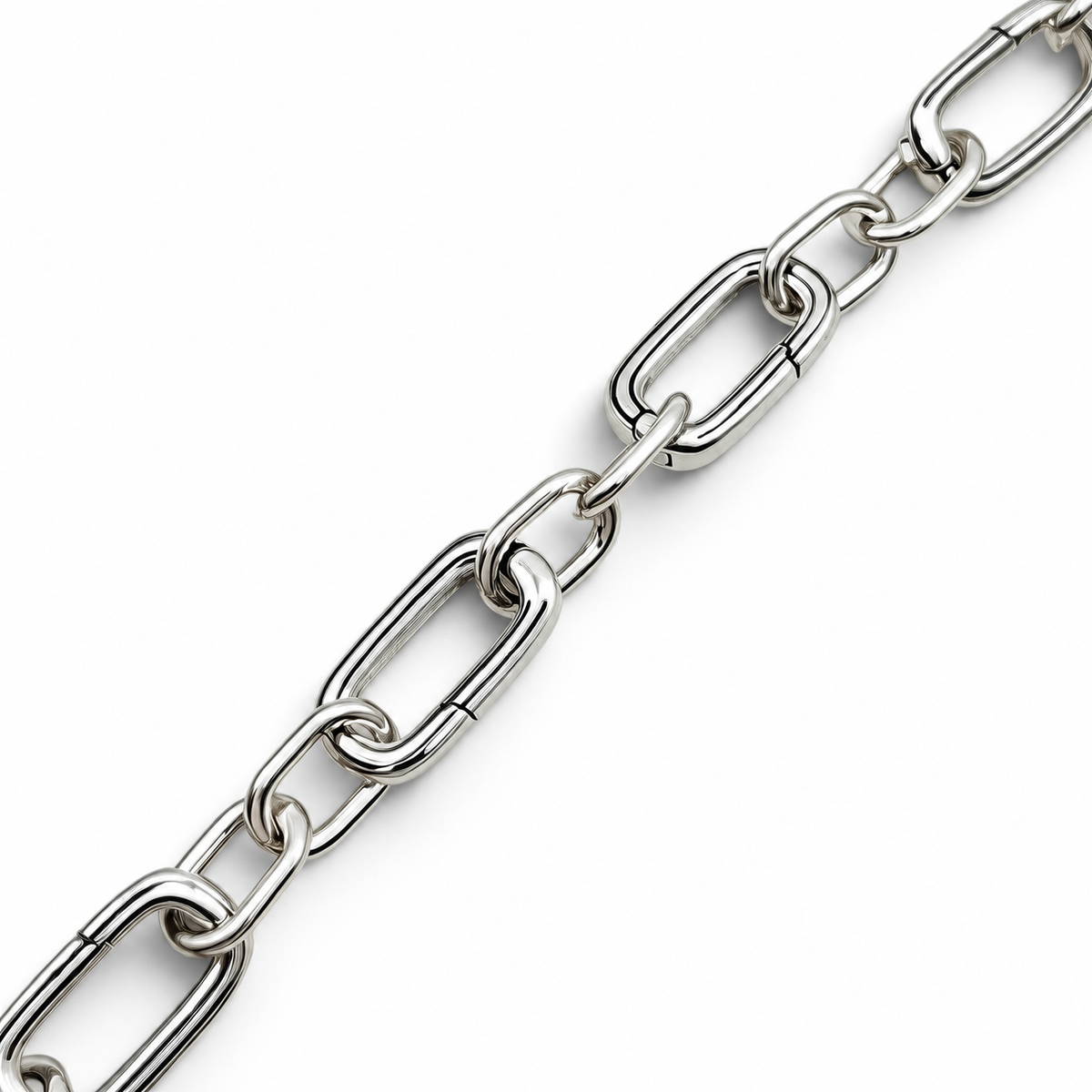 Pulsera Clip Pan 8mm Plata Ley 925