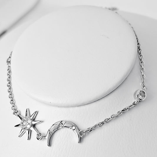 Pulsera Sol Luna Zirconia