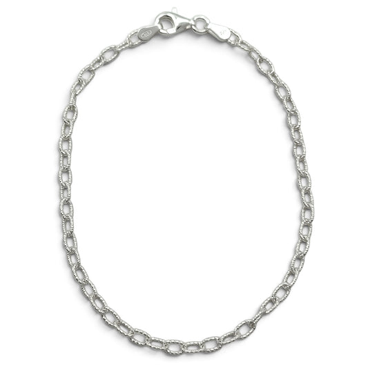 Pulsera Argollas Plata Ley 925
