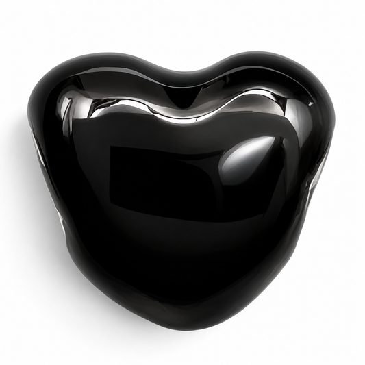 Charm Corazon Negro Plata Ley 925