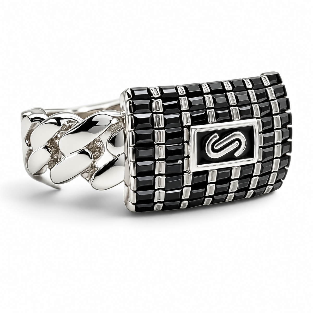 Anillo Mona Cadena Plata Ley 925