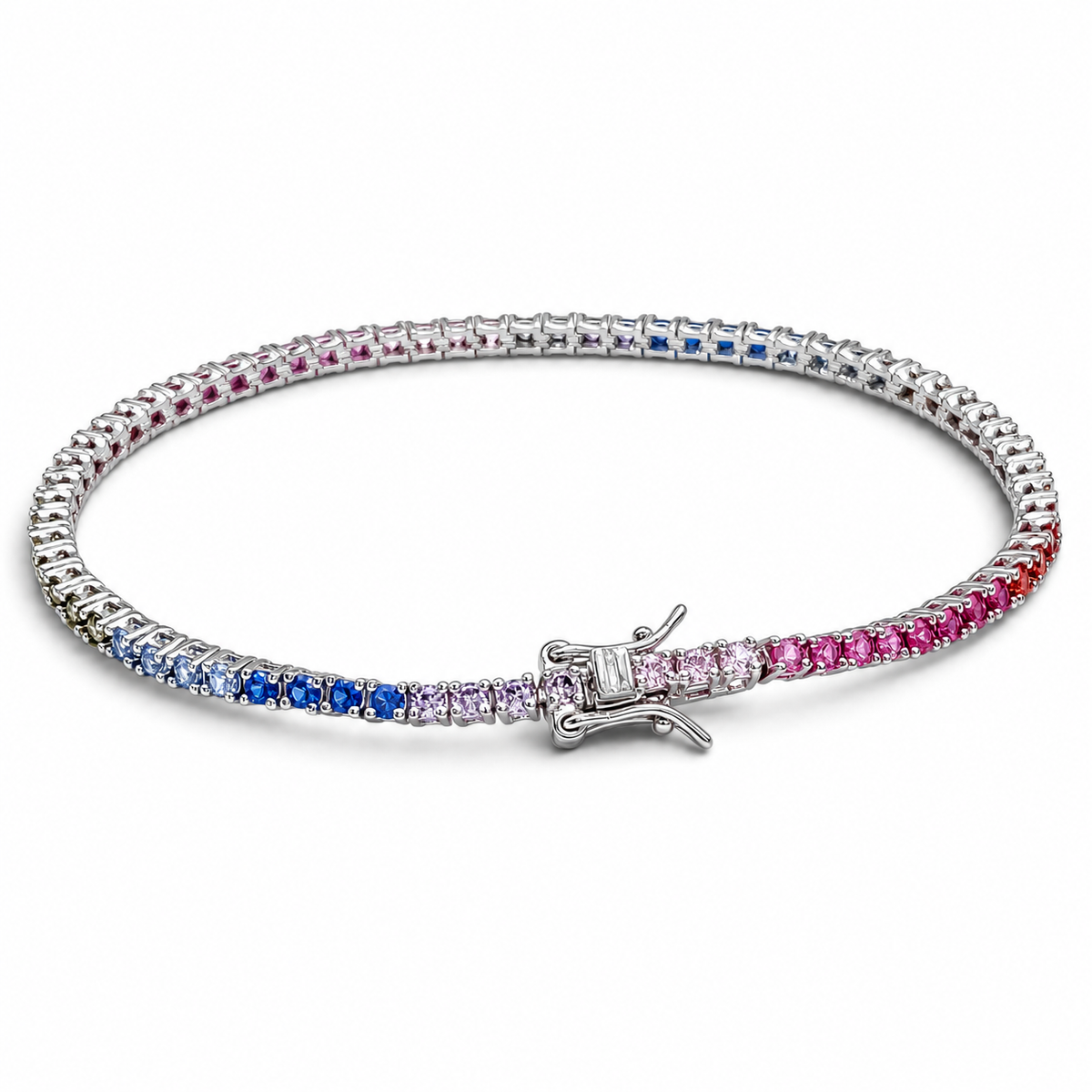 Pulsera Multicolor Plata Ley 925