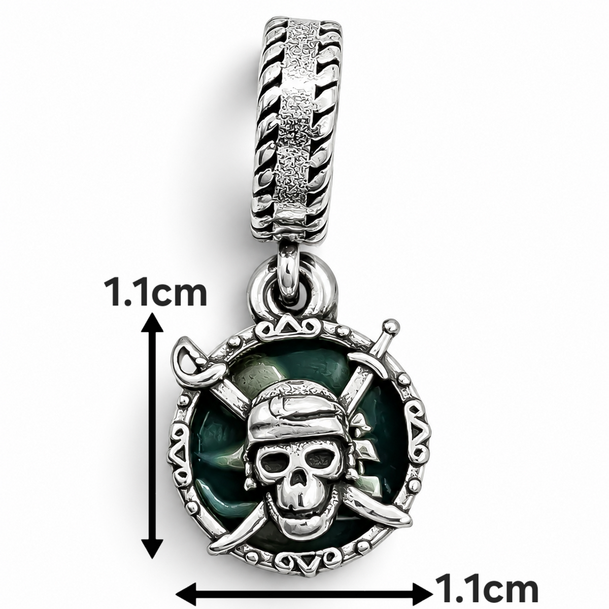 Charm Pirata Plata Ley 925