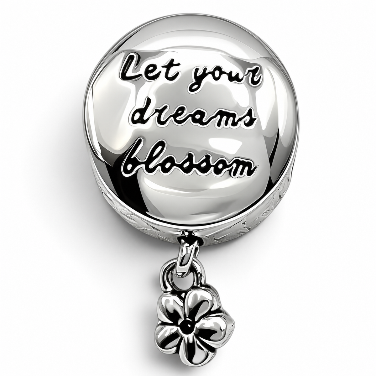 Charm Arcoiris Flores Plata Ley 925