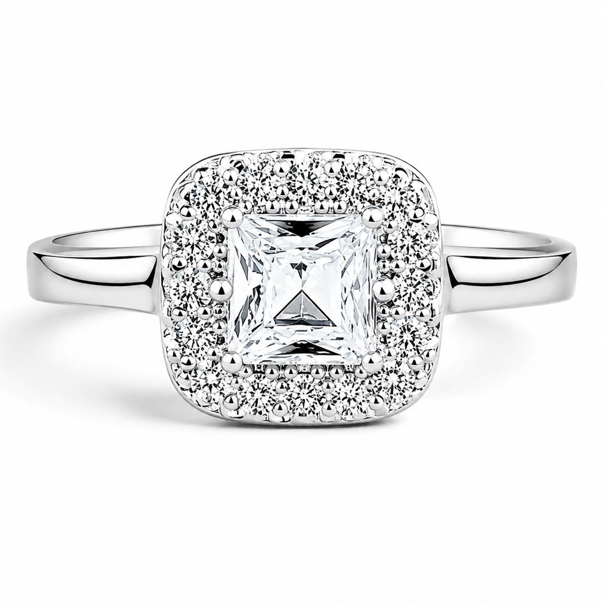 Anillo Cuadro Blanco