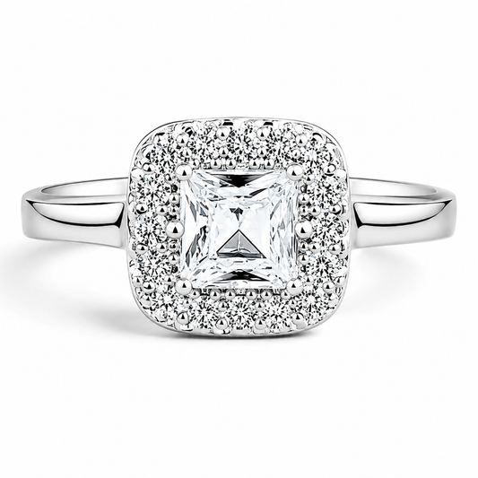 Anillo Cuadro Blanco