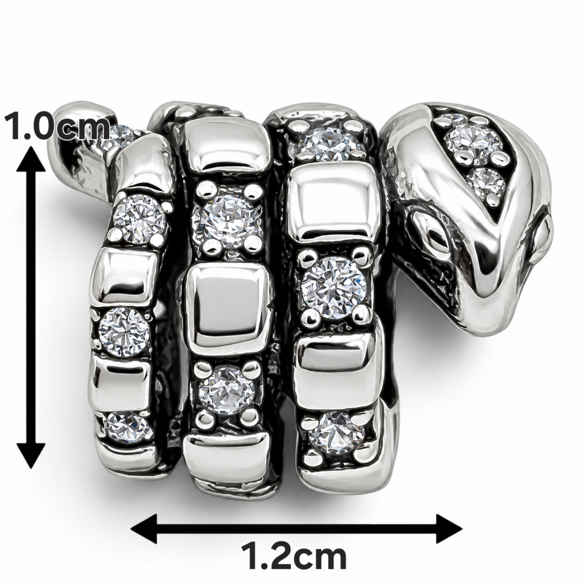 Charm Serpiente Plata Ley 925