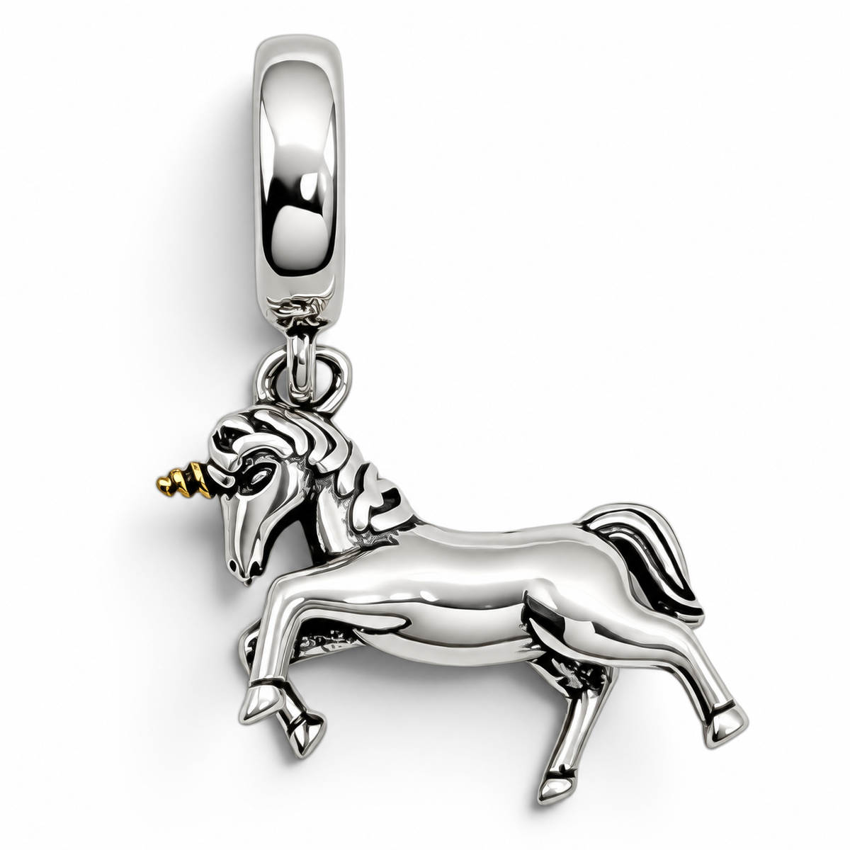 Charm Unicornio Plata Ley 925