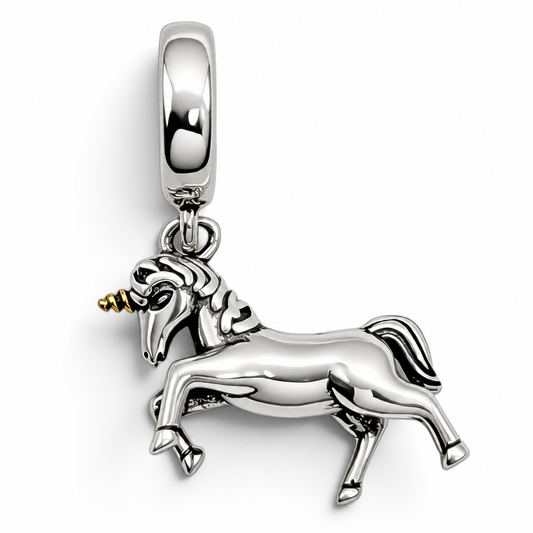 Charm Unicornio Plata Ley 925