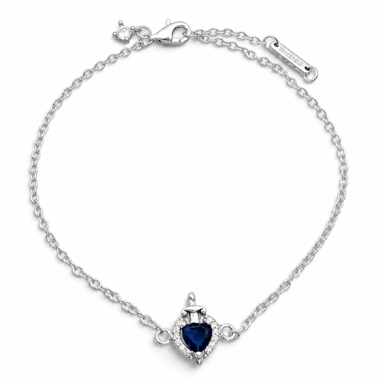 Pulsera Corazon Espada Azul Pan