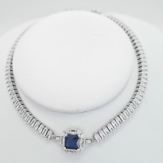 Pulsera Zirconia Azul