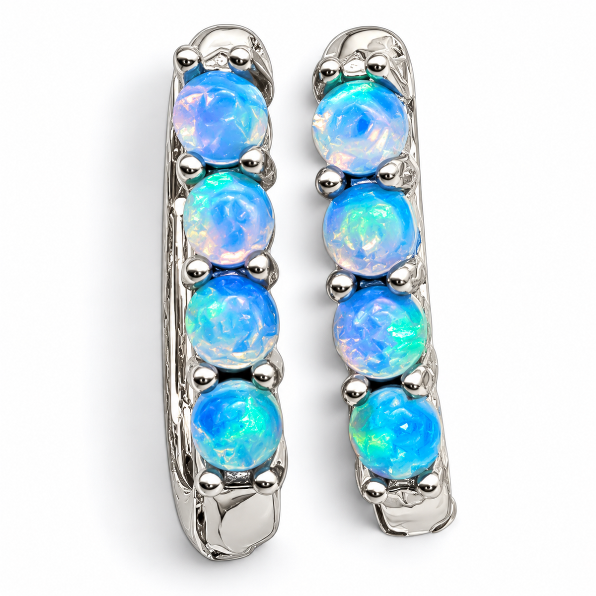 Hugguie Opalo Azul Plata Ley 925