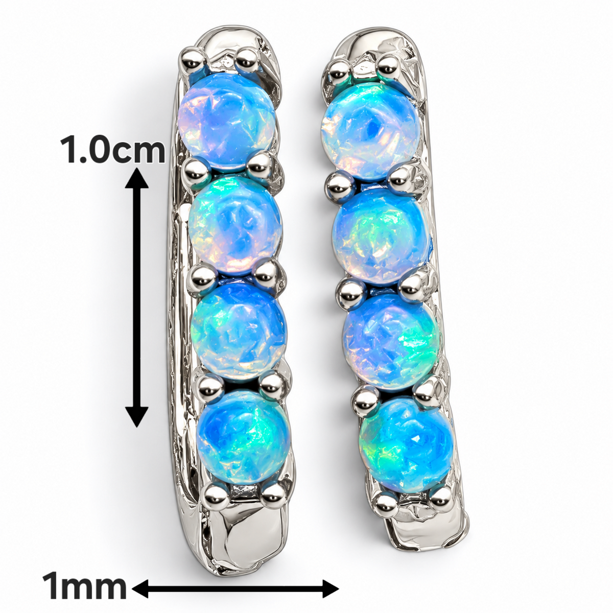 Hugguie Opalo Azul Plata Ley 925
