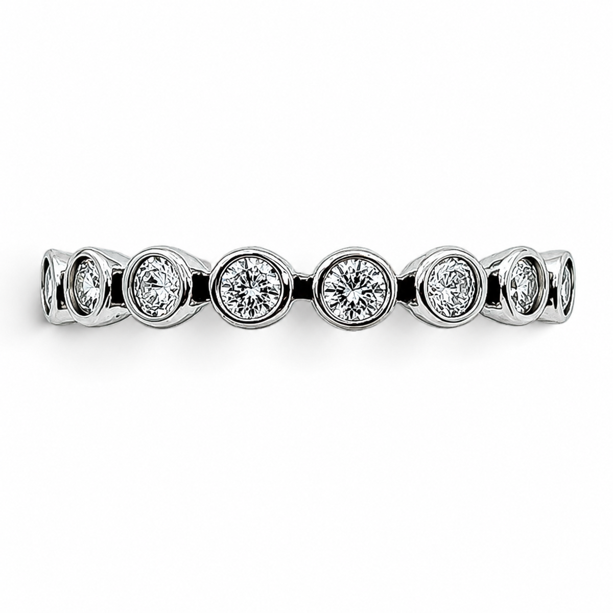 Anillo Zirconias Pan Plata Ley 925