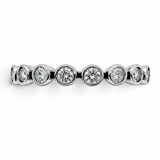 Anillo Zirconias Pan Plata Ley 925