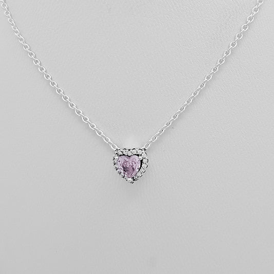 Collar Corazon Rosa