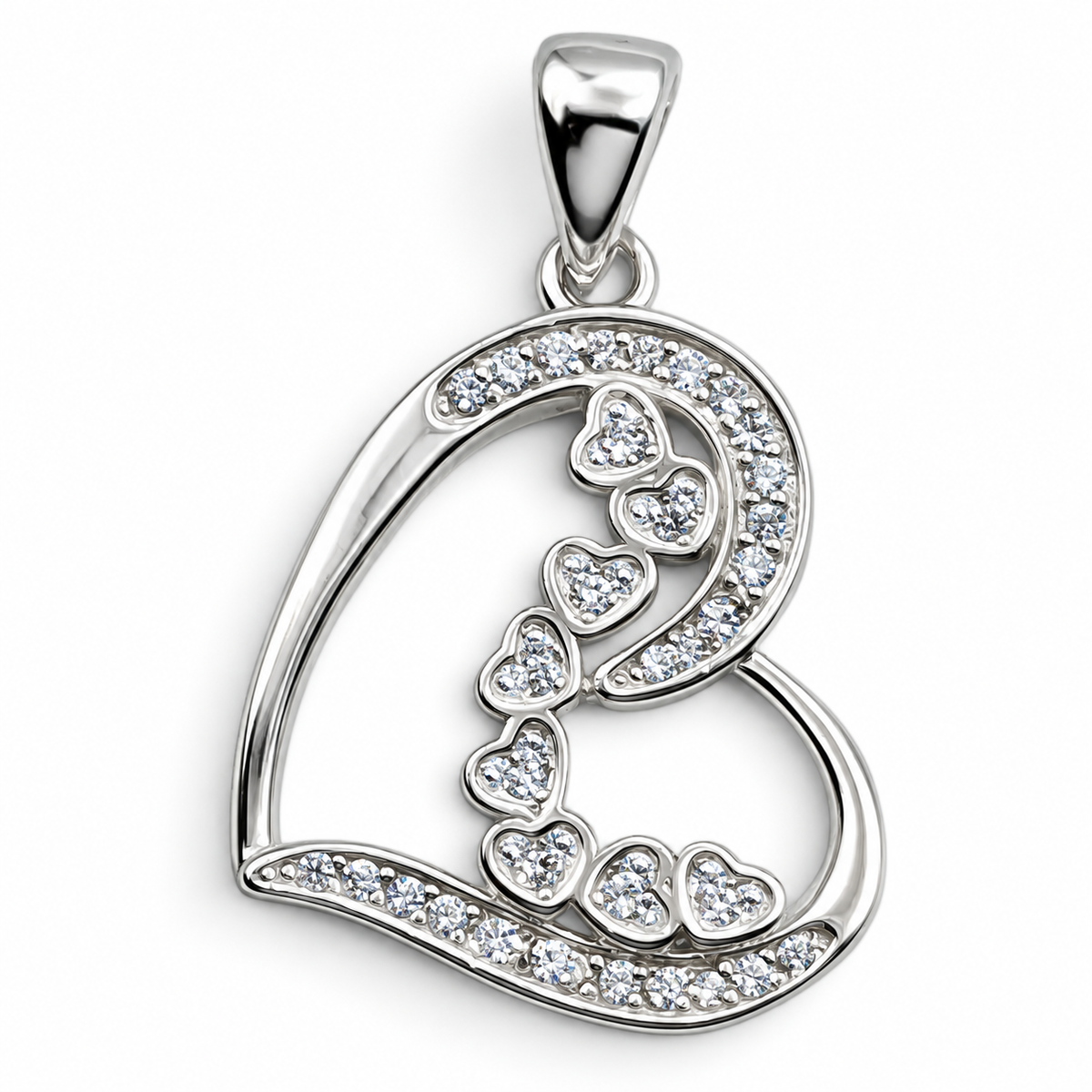 Dije Corazon Corazones Plata Ley 925