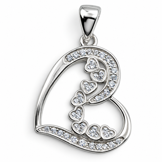 Dije Corazon Corazones Plata Ley 925