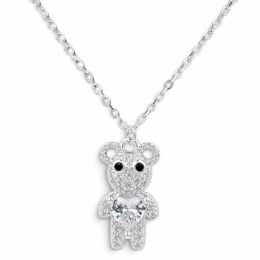 Collar Osito Blanco