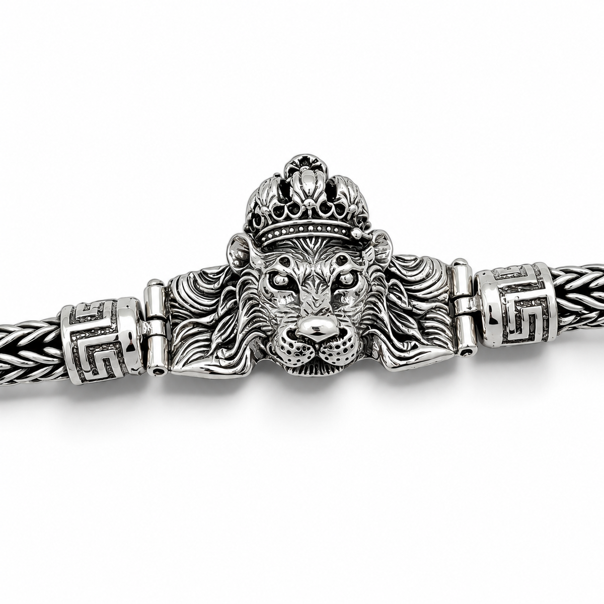 Pulso Leon 7mm Plata Ley 925