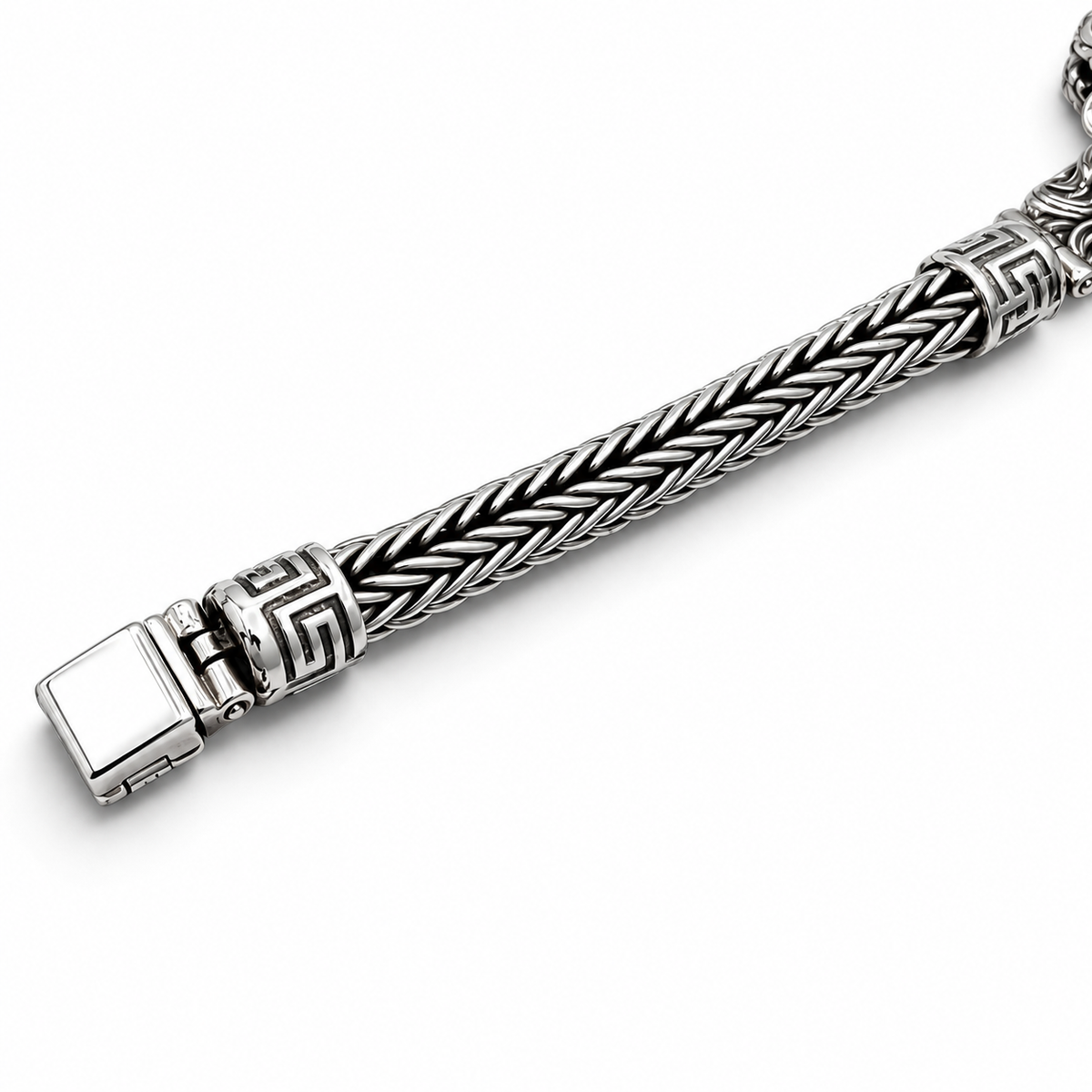 Pulso Leon 7mm Plata Ley 925
