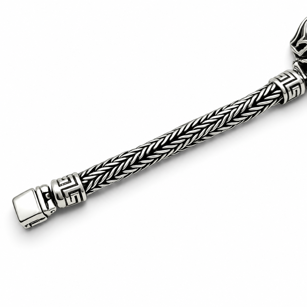 Pulso Cara Cristo 7mm Plata Ley 925