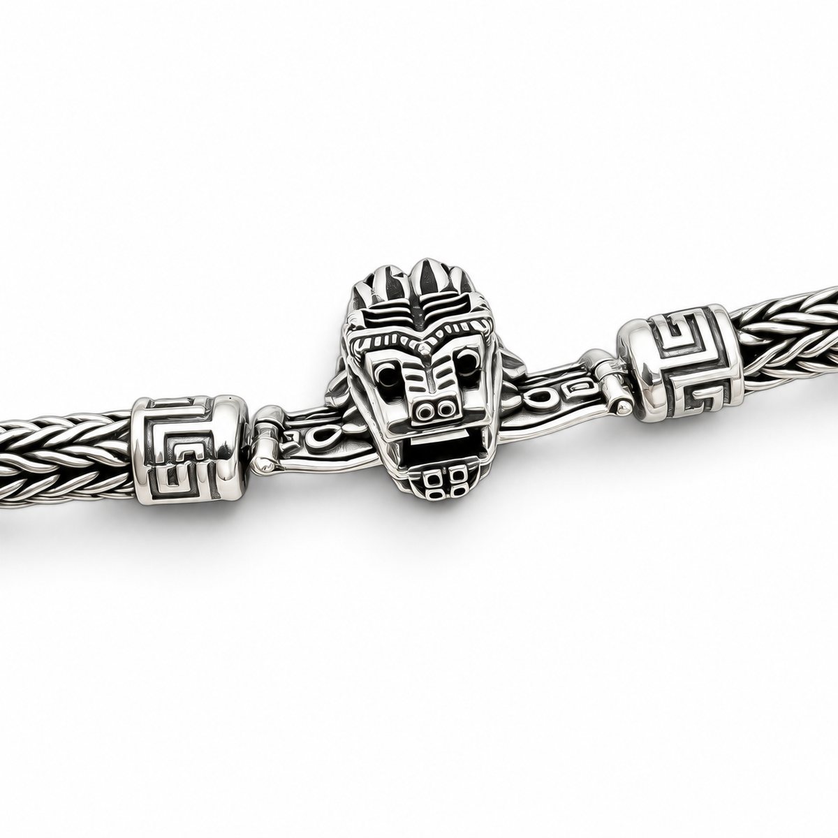 Pulso Quetzatcoatl 7mm Plata Ley 925