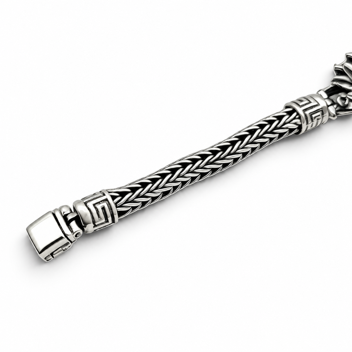 Pulso Quetzatcoatl 7mm Plata Ley 925